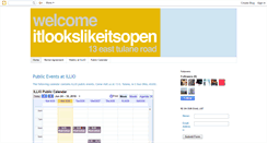 Desktop Screenshot of itlookslikeitsopen.com